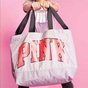 Pink Victoria’s Secret large tote bag